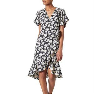 NWOT Joie Amelian Wrap Dress in Caviar
